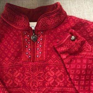 Red Dale of Norway Peace Sweater
